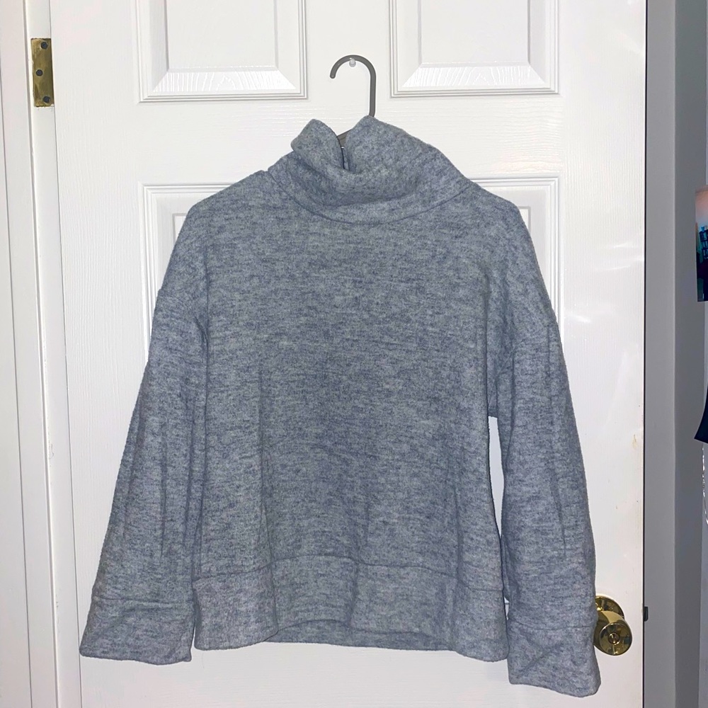 Gray Turtleneck Sweater